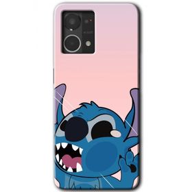 Oppo Reno 7 4G Stitch Baskılı Uyumlu Silikon Kılıf