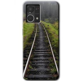 Oppo Reno 7 4G Tren Yolu Baskılı Uyumlu Silikon Kılıf