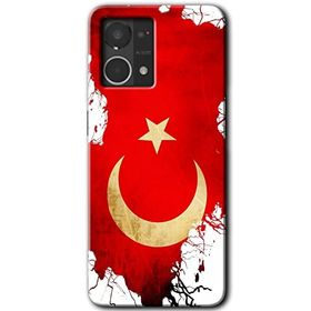 Oppo Reno 7 4G Türkiyem Baskılı Uyumlu Silikon Kılıf