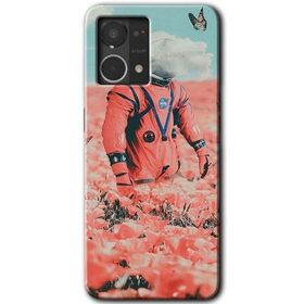 Oppo Reno 7 4G Uzay Bahçesi Baskılı Uyumlu Silikon Kılıf