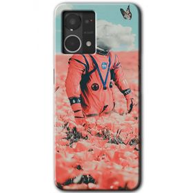 Oppo Reno 7 4G Uzay Bahçesi Baskılı Uyumlu Silikon Kılıf