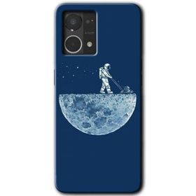 Oppo Reno 7 4G Uzay İşçisi Baskılı Uyumlu Silikon Kılıf