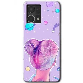 Oppo Reno 7 4G Uzaylı Kız Baskılı Uyumlu Silikon Kılıf