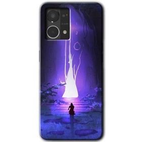 Oppo Reno 7 4G Wanderer Silhouette Baskılı Uyumlu Silikon Kılıf