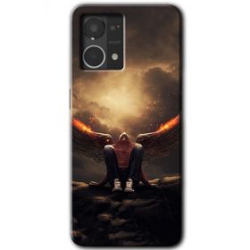 Oppo Reno 7 4G Wings of Power Baskılı Uyumlu Silikon Kılıf