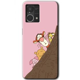 Oppo Reno 7 4G Winnie the Pooh Baskılı Uyumlu Silikon Kılıf