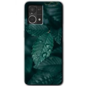 Oppo Reno 7 4G Yağmurlu Yaprak Baskılı Uyumlu Silikon Kılıf
