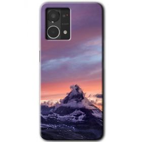 Oppo Reno 7 4G Zirve Baskılı Uyumlu Silikon Kılıf