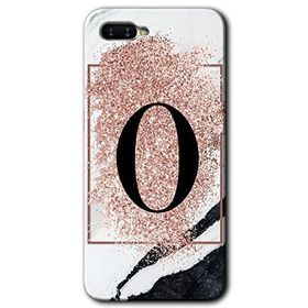 Oppo RX 17 Neo Pembe Mermer Desenli Ö Harfi Baskılı Uyumlu Silikon Kılıf