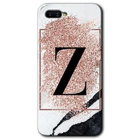 Oppo RX 17 Neo Pembe Mermer Desenli Z Harfi Baskılı Uyumlu Silikon Kılıf