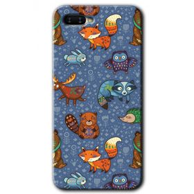 Oppo RX17 Neo Animals Funny Baskılı Uyumlu Silikon Kılıf