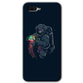 Oppo RX17 Neo Astronot Kıyafeti Baskılı Uyumlu Silikon Kılıf