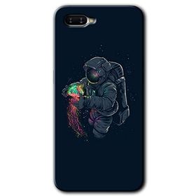 Oppo RX17 Neo Astronot Kıyafeti Baskılı Uyumlu Silikon Kılıf