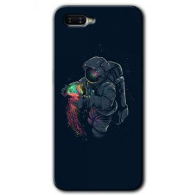 Oppo RX17 Neo Astronot Kıyafeti Baskılı Uyumlu Silikon Kılıf