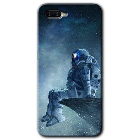 Oppo RX17 Neo Astronot Yalnızlığı Baskılı Uyumlu Silikon Kılıf