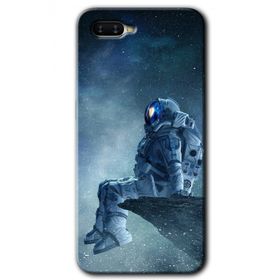 Oppo RX17 Neo Astronot Yalnızlığı Baskılı Uyumlu Silikon Kılıf
