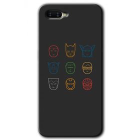 Oppo RX17 Neo Avengers Minimalism Baskılı Uyumlu Silikon Kılıf