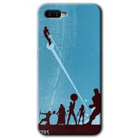 Oppo RX17 Neo Avengers Team Baskılı Uyumlu Silikon Kılıf