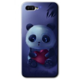 Oppo RX17 Neo Bebek Panda Baskılı Uyumlu Silikon Kılıf