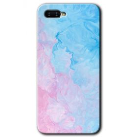 Oppo RX17 Neo Blue Art Baskılı Uyumlu Silikon Kılıf