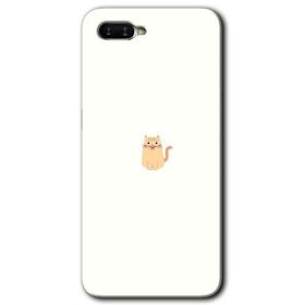 Oppo RX17 Neo Cat Minimalism Baskılı Uyumlu Silikon Kılıf