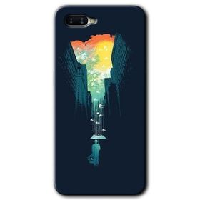 Oppo RX17 Neo City Bird Sky Baskılı Uyumlu Silikon Kılıf