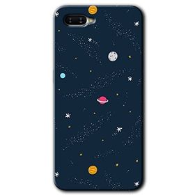 Oppo RX17 Neo Çizim Gezegen Baskılı Uyumlu Silikon Kılıf