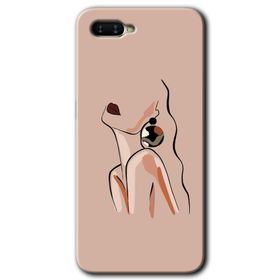 Oppo RX17 Neo Çizim Silüet Baskılı Uyumlu Silikon Kılıf