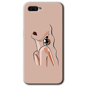 Oppo RX17 Neo Çizim Silüet Baskılı Uyumlu Silikon Kılıf