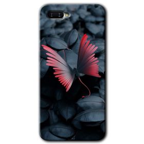Oppo RX17 Neo Dark Butterfly Baskılı Uyumlu Silikon Kılıf