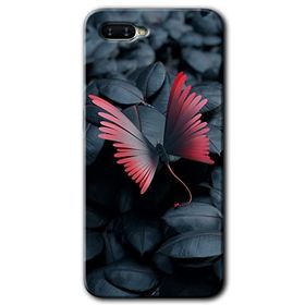 Oppo RX17 Neo Dark Butterfly Baskılı Uyumlu Silikon Kılıf