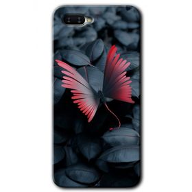 Oppo RX17 Neo Dark Butterfly Baskılı Uyumlu Silikon Kılıf