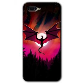 Oppo RX17 Neo Dragon Night Baskılı Uyumlu Silikon Kılıf