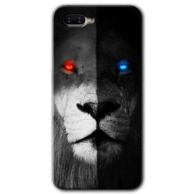 Oppo RX17 Neo Fire and Ice Lion Baskılı Uyumlu Silikon Kılıf