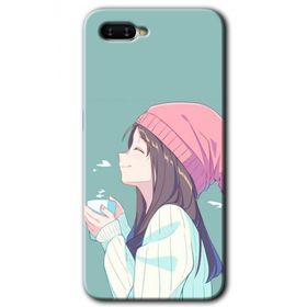 Oppo RX17 Neo Happy Girl Baskılı Uyumlu Silikon Kılıf