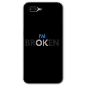 Oppo RX17 Neo Im Broken Baskılı Uyumlu Silikon Kılıf