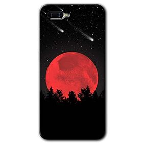 Oppo RX17 Neo Kanlı Ay Baskılı Uyumlu Silikon Kılıf