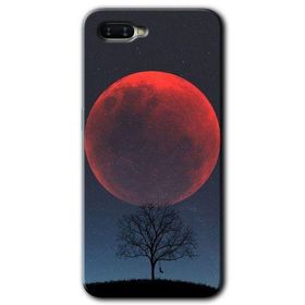 Oppo RX17 Neo Kanlı Ay Baskılı Uyumlu Silikon Kılıf