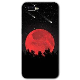 Oppo RX17 Neo Kanlı Ay Baskılı Uyumlu Silikon Kılıf