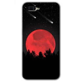 Oppo RX17 Neo Kanlı Ay Baskılı Uyumlu Silikon Kılıf