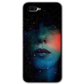 Oppo RX17 Neo Karanlık Kadın Baskılı Uyumlu Silikon Kılıf