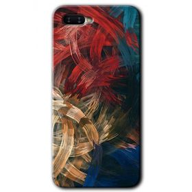 Oppo RX17 Neo Karma Boyalar Baskılı Uyumlu Silikon Kılıf