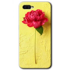 Oppo RX17 Neo Kırmızı Gül Baskılı Uyumlu Silikon Kılıf