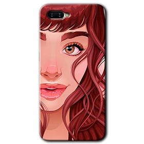 Oppo RX17 Neo Kızıl Kız Baskılı Uyumlu Silikon Kılıf