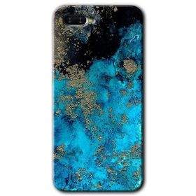 Oppo RX17 Neo Klas Mermer Baskılı Uyumlu Silikon Kılıf