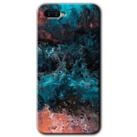 Oppo RX17 Neo Liquid Colorfull Baskılı Uyumlu Silikon Kılıf