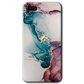 Oppo RX17 Neo Liquid Mermer Baskılı Uyumlu Silikon Kılıf