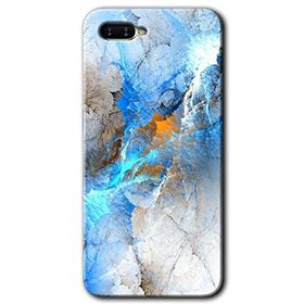 Oppo RX17 Neo Mavi Buzul Baskılı Uyumlu Silikon Kılıf