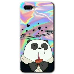 Oppo RX17 Neo Milkshake Panda Baskılı Uyumlu Silikon Kılıf