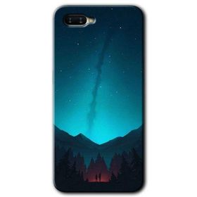 Oppo RX17 Neo Night Fores Mount Baskılı Uyumlu Silikon Kılıf